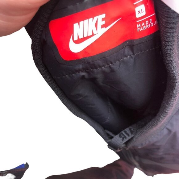 NIKE Jacket Nike Air Bomber Woven Jacket XL Black Insulated - Picture 10 of 13